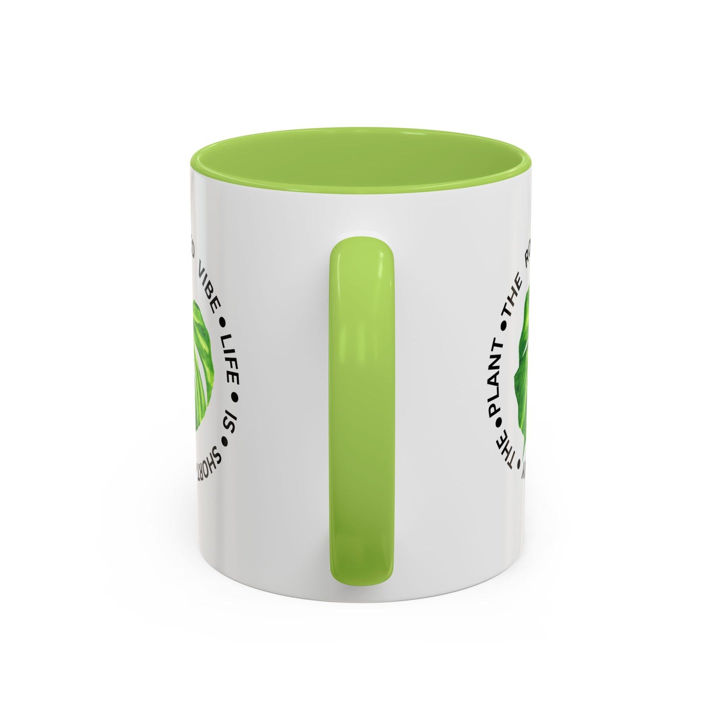 Accent Coffee Mug - Tropical Plant Lover Gift, Monstera Design Mug, Eco-Friendly Coffee Cup, Greenhouse Decor, Gardening Enthusiast