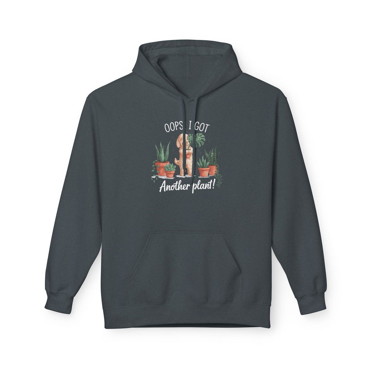 Doodle Lover's Hoodie, Oops I Got Another Plant Fleece, Plant Mom Gift, Cozy Gift for Gardeners, Perfect for Plant Lovers
