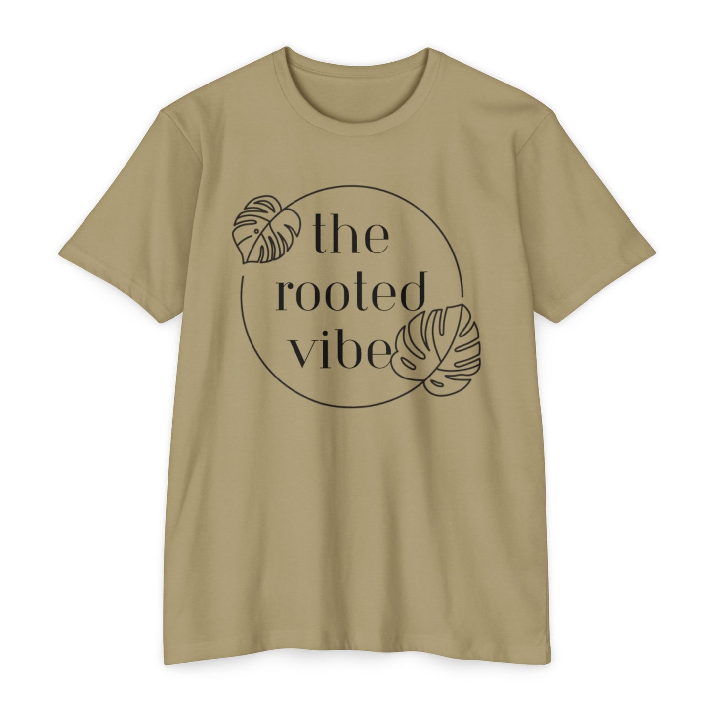 Rooted Vibe Unisex CVC Jersey T-Shirt | Casual Wear, Plant Lover Gift, Summer Style, Eco-Friendly Clothing, Gift for All Occasions
