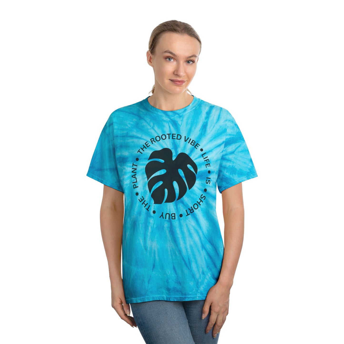 Vibrant Tie-Dye Tee: The Rooted Vibe | Sunshine Summer Shirt, Festival T-Shirt, Plant Lover Gift, Casual Wear, Vibrant Summer Style
