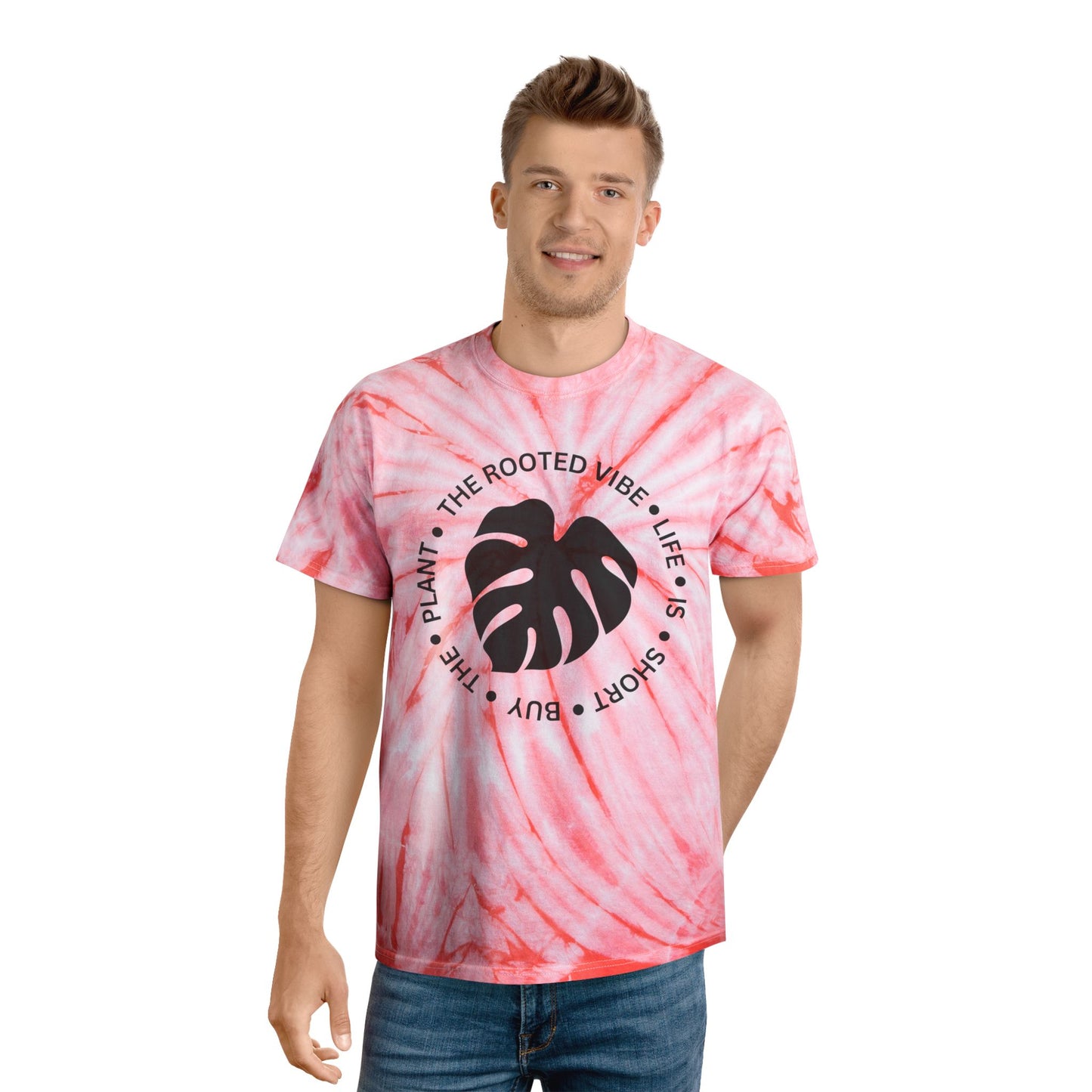 Vibrant Tie-Dye Tee: The Rooted Vibe | Sunshine Summer Shirt, Festival T-Shirt, Plant Lover Gift, Casual Wear, Vibrant Summer Style