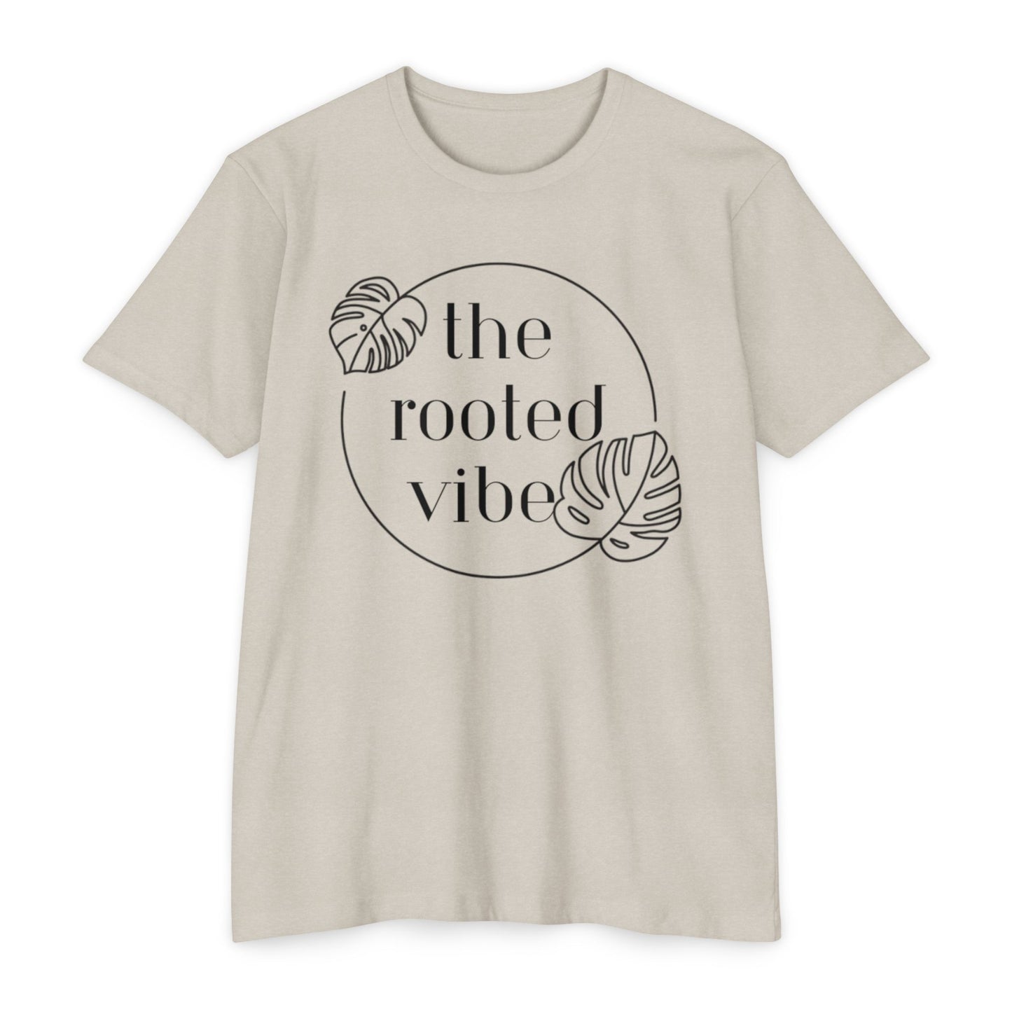 Rooted Vibe Unisex CVC Jersey T-Shirt | Casual Wear, Plant Lover Gift, Summer Style, Eco-Friendly Clothing, Gift for All Occasions