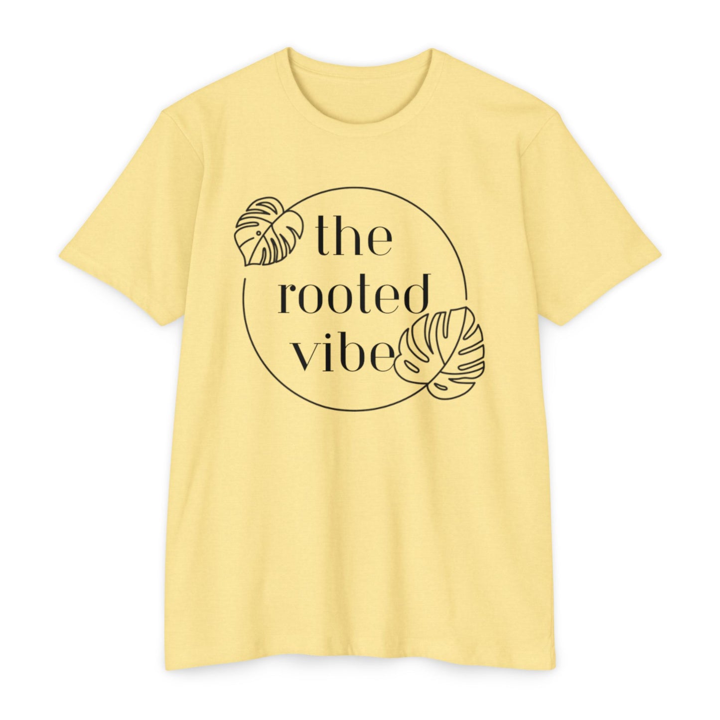 Rooted Vibe Unisex CVC Jersey T-Shirt | Casual Wear, Plant Lover Gift, Summer Style, Eco-Friendly Clothing, Gift for All Occasions