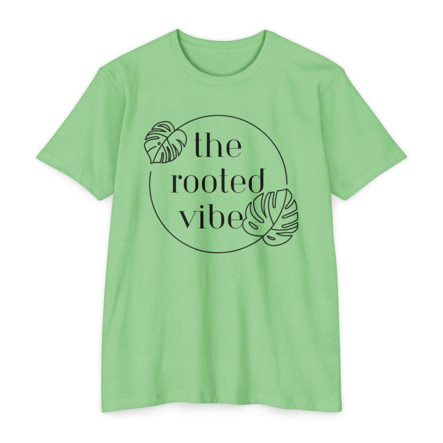 Rooted Vibe Unisex CVC Jersey T-Shirt | Casual Wear, Plant Lover Gift, Summer Style, Eco-Friendly Clothing, Gift for All Occasions