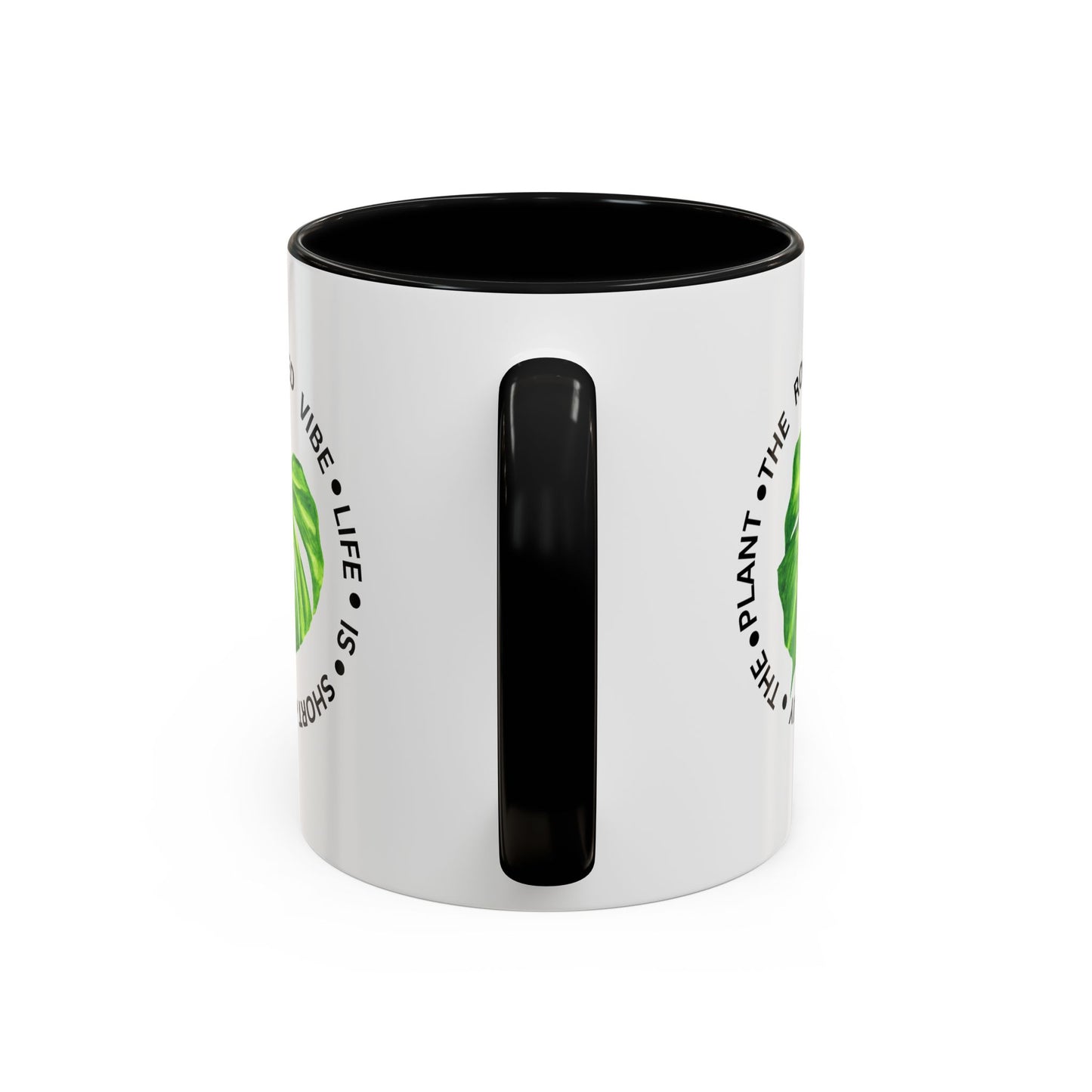 Accent Coffee Mug - Tropical Plant Lover Gift, Monstera Design Mug, Eco-Friendly Coffee Cup, Greenhouse Decor, Gardening Enthusiast