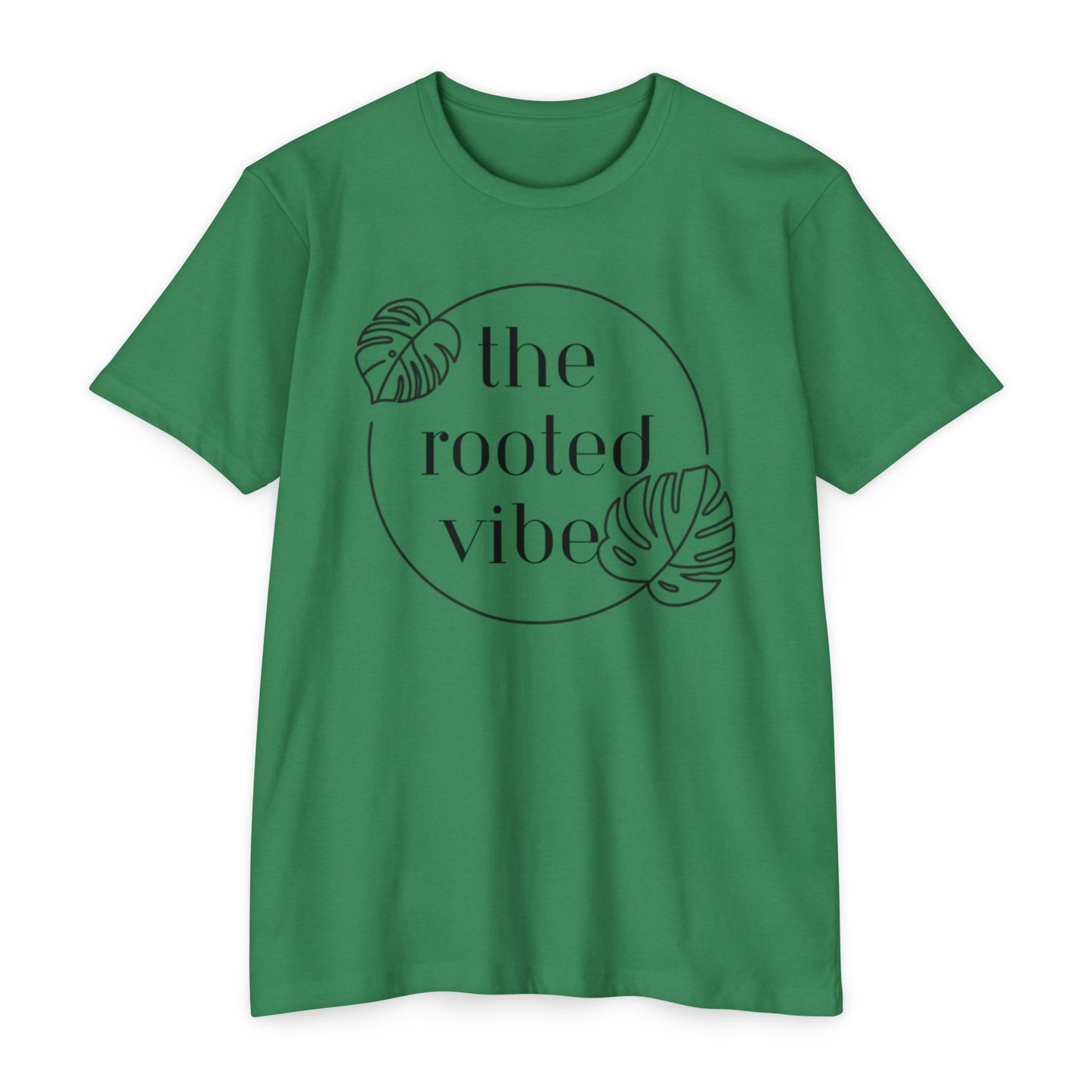 Rooted Vibe Unisex CVC Jersey T-Shirt | Casual Wear, Plant Lover Gift, Summer Style, Eco-Friendly Clothing, Gift for All Occasions