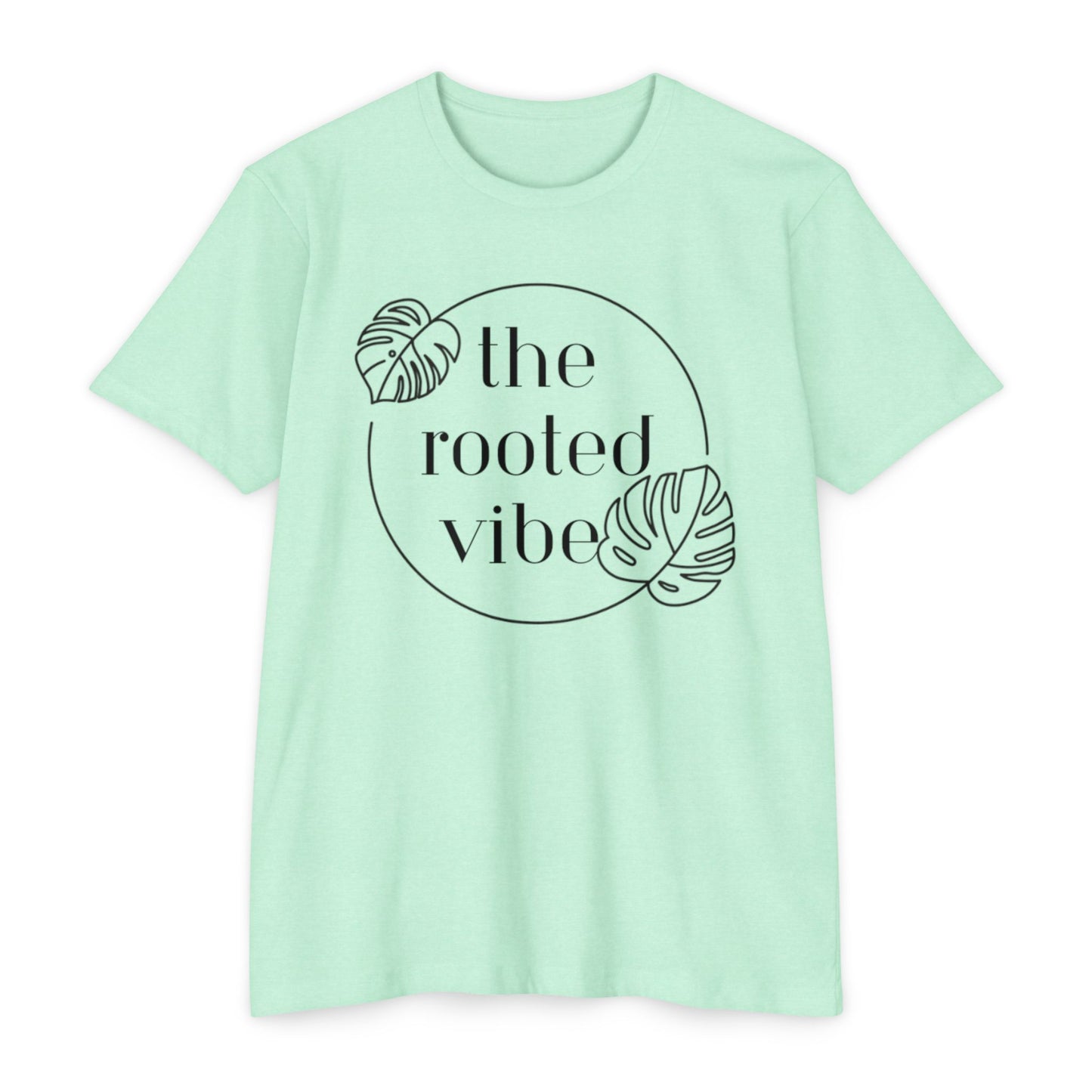 Rooted Vibe Unisex CVC Jersey T-Shirt | Casual Wear, Plant Lover Gift, Summer Style, Eco-Friendly Clothing, Gift for All Occasions