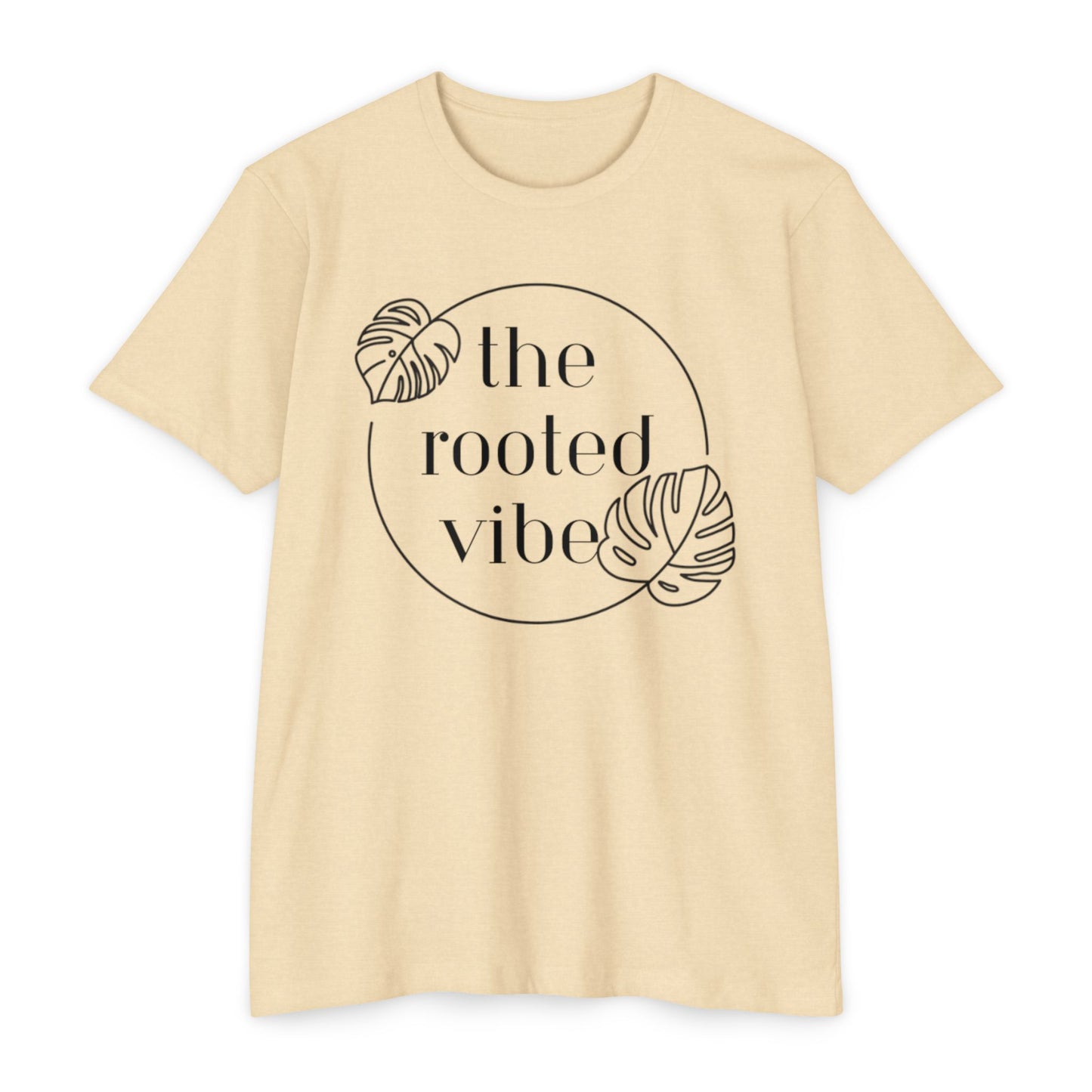 Rooted Vibe Unisex CVC Jersey T-Shirt | Casual Wear, Plant Lover Gift, Summer Style, Eco-Friendly Clothing, Gift for All Occasions