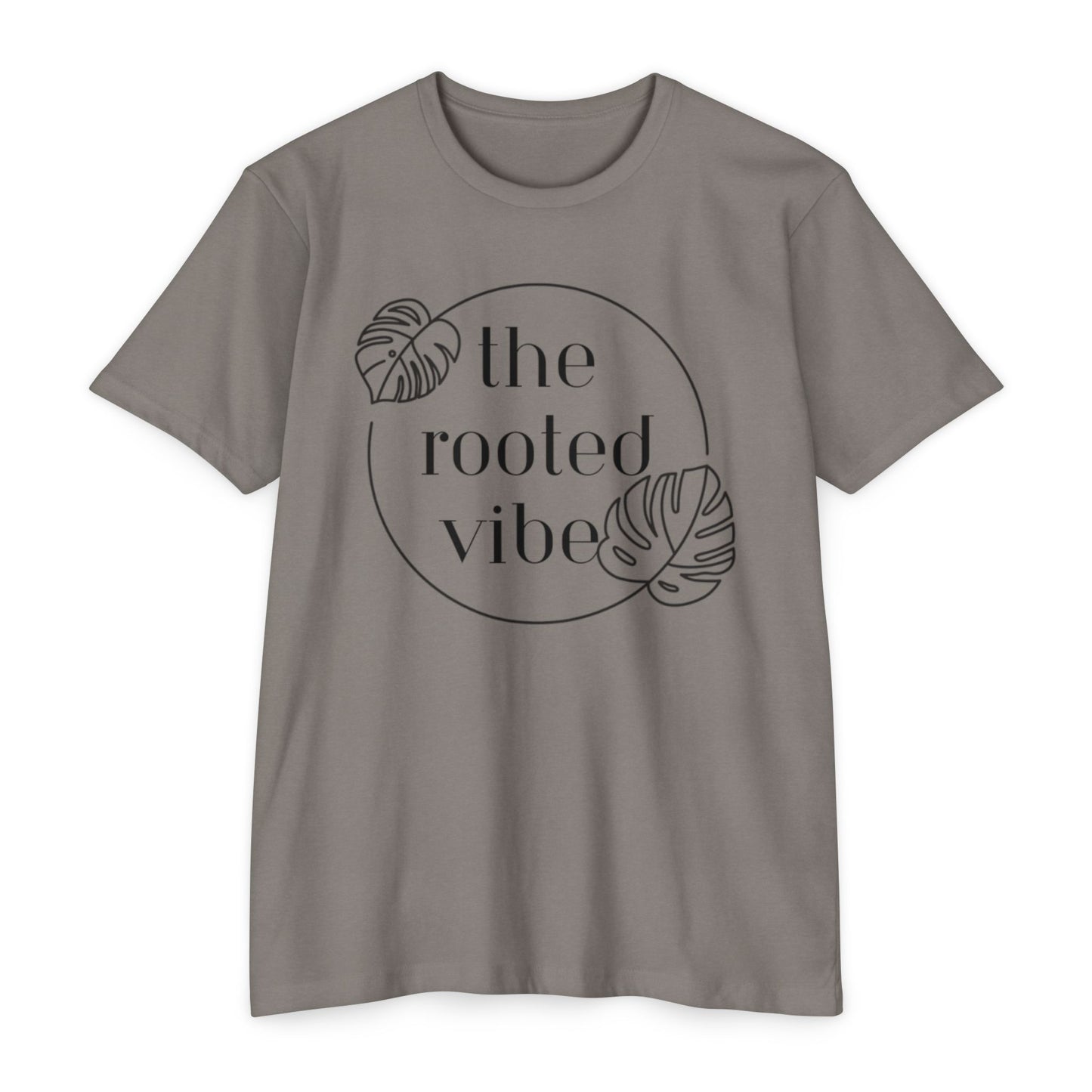 Rooted Vibe Unisex CVC Jersey T-Shirt | Casual Wear, Plant Lover Gift, Summer Style, Eco-Friendly Clothing, Gift for All Occasions