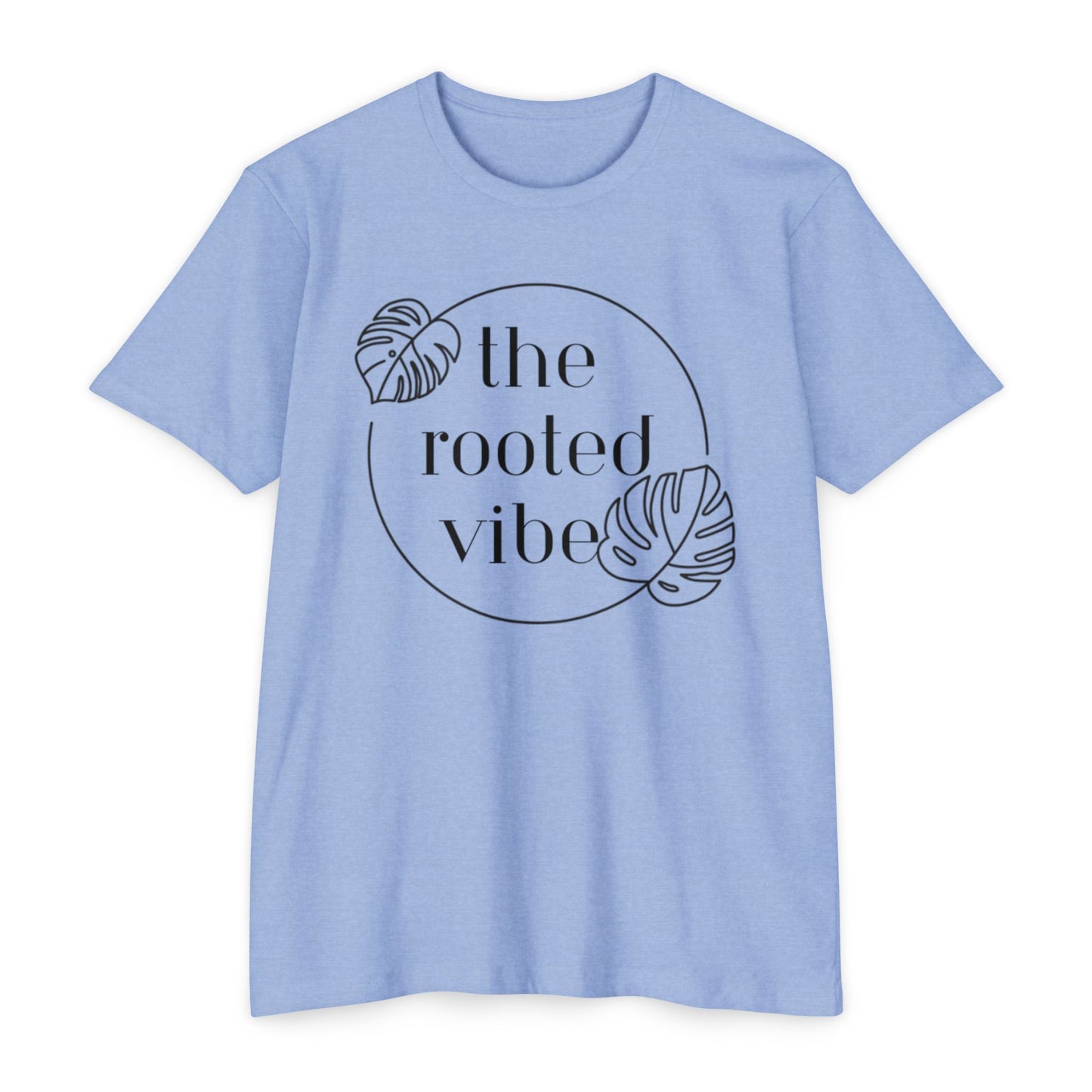 Rooted Vibe Unisex CVC Jersey T-Shirt | Casual Wear, Plant Lover Gift, Summer Style, Eco-Friendly Clothing, Gift for All Occasions