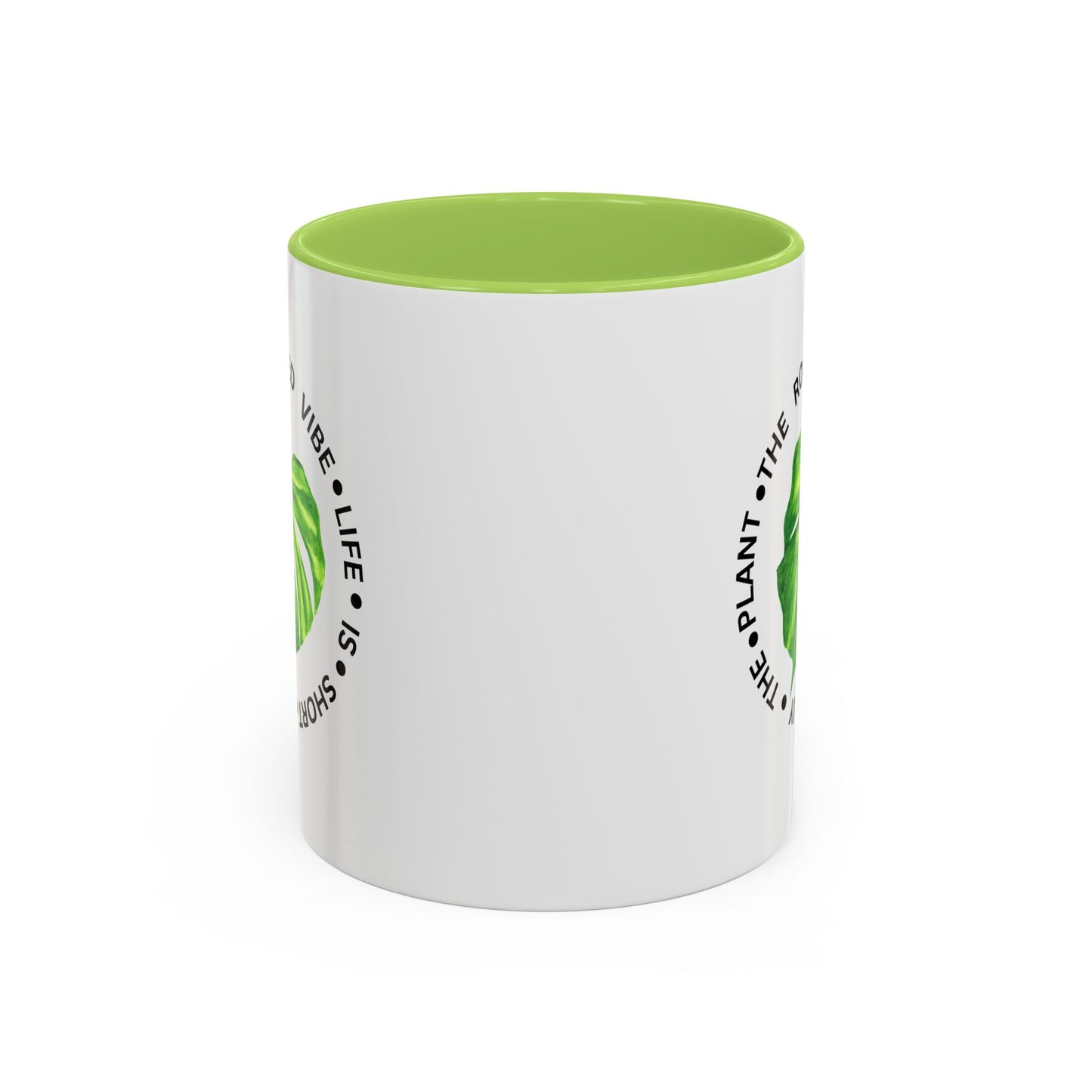 Accent Coffee Mug - Tropical Plant Lover Gift, Monstera Design Mug, Eco-Friendly Coffee Cup, Greenhouse Decor, Gardening Enthusiast