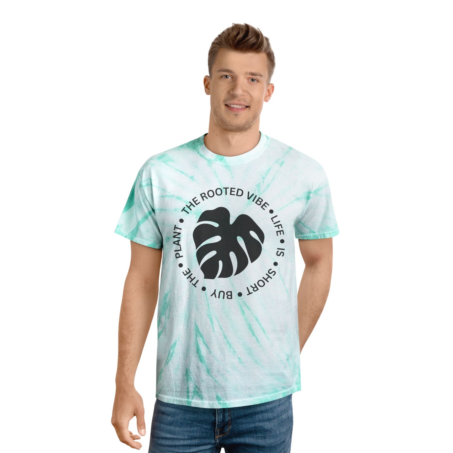 Vibrant Tie-Dye Tee: The Rooted Vibe | Sunshine Summer Shirt, Festival T-Shirt, Plant Lover Gift, Casual Wear, Vibrant Summer Style
