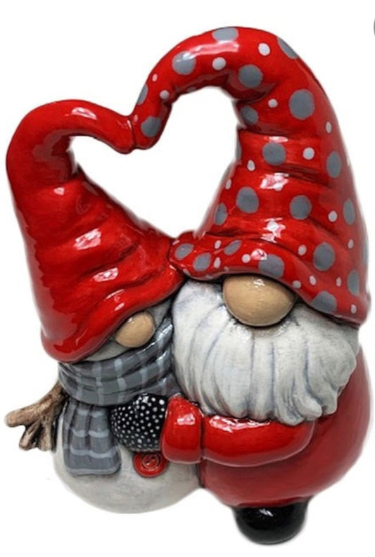 Sip 'N Paint - Gnome Hugging Snowman Ceramic