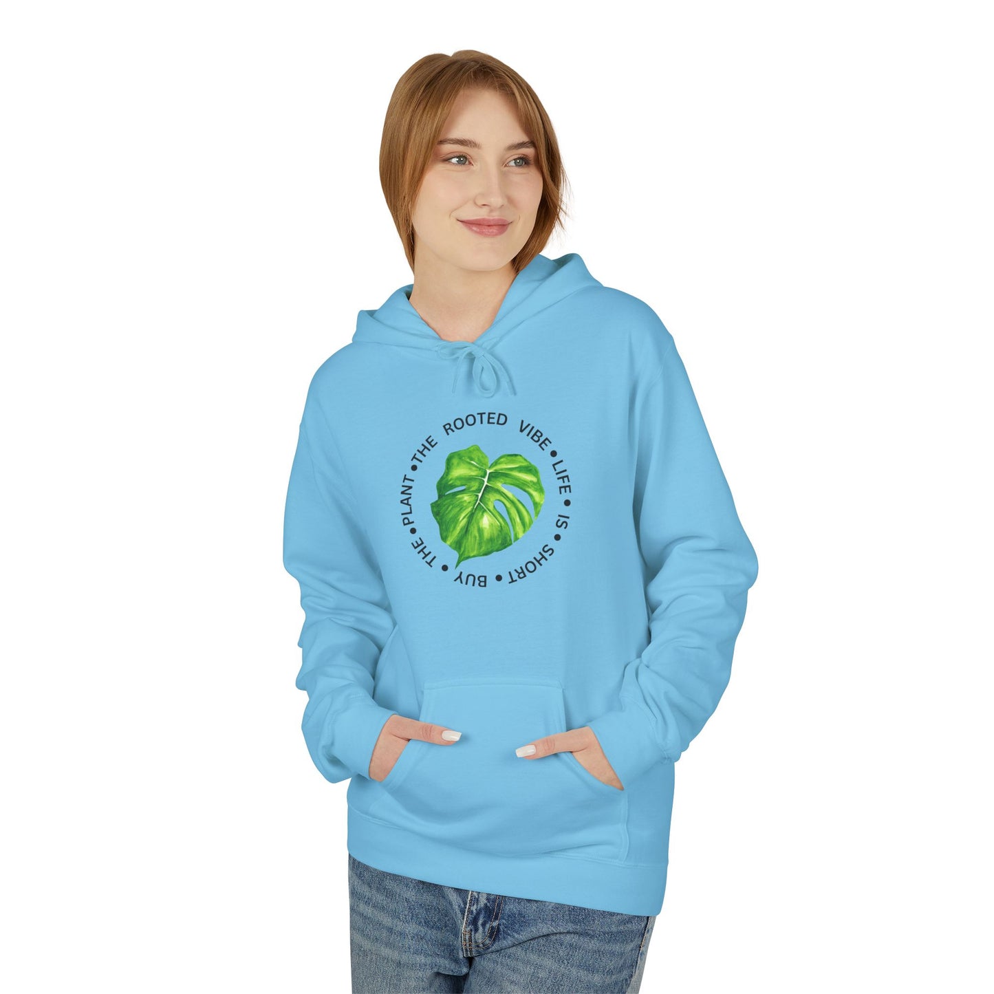 Eco-Friendly Fleece Hoodie with Motivational Plant Design, Perfect for Nature Lovers, Sustainable Gift, Cozy Casual Wear, [...]