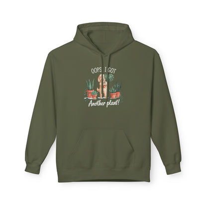 Doodle Lover's Hoodie, Oops I Got Another Plant Fleece, Plant Mom Gift, Cozy Gift for Gardeners, Perfect for Plant Lovers