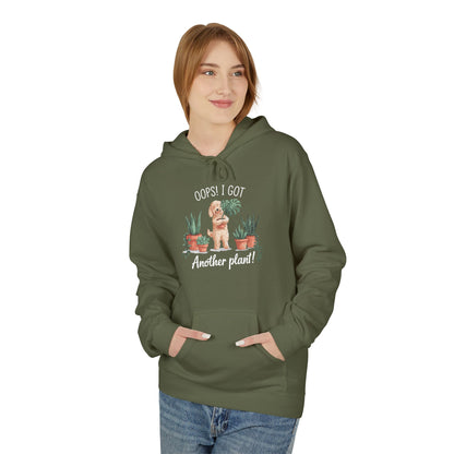 Doodle Lover's Hoodie, Oops I Got Another Plant Fleece, Plant Mom Gift, Cozy Gift for Gardeners, Perfect for Plant Lovers