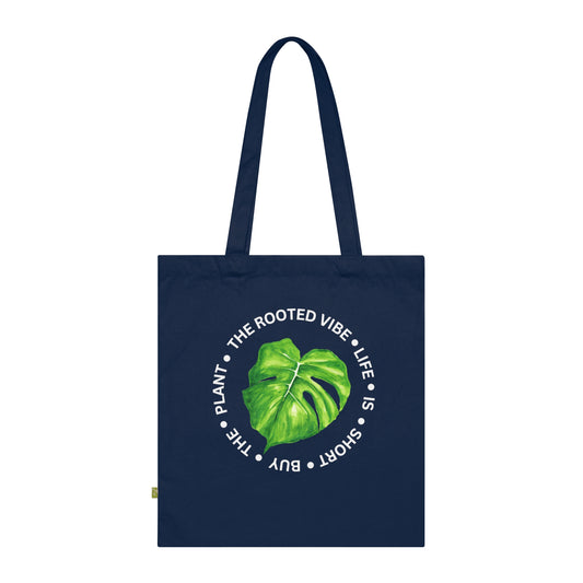 Organic Cotton Tote Bag - Eco-Friendly Shopping Tote, Plant Lover Gift, Reusable Grocery Bag, Bohemian Style, Earth Day Accessory