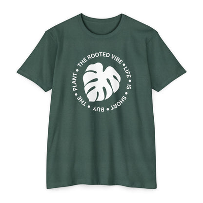 Unisex Plant Lover Tee, The Rooted Vibe Shirt, Nature Inspired T-shirt, Gift for Gardeners, Eco-conscious Apparel