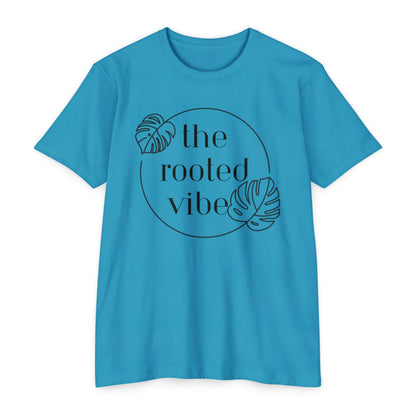 Rooted Vibe Unisex CVC Jersey T-Shirt | Casual Wear, Plant Lover Gift, Summer Style, Eco-Friendly Clothing, Gift for All Occasions