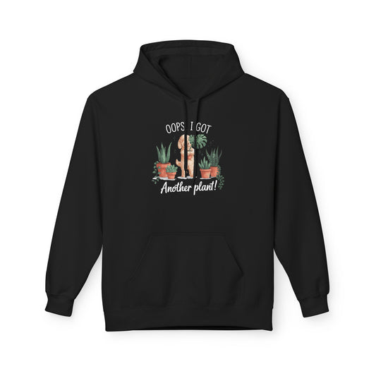 Doodle Lover's Hoodie, Oops I Got Another Plant Fleece, Plant Mom Gift, Cozy Gift for Gardeners, Perfect for Plant Lovers