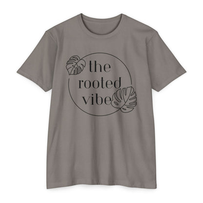 Rooted Vibe Unisex CVC Jersey T-Shirt | Casual Wear, Plant Lover Gift, Summer Style, Eco-Friendly Clothing, Gift for All Occasions