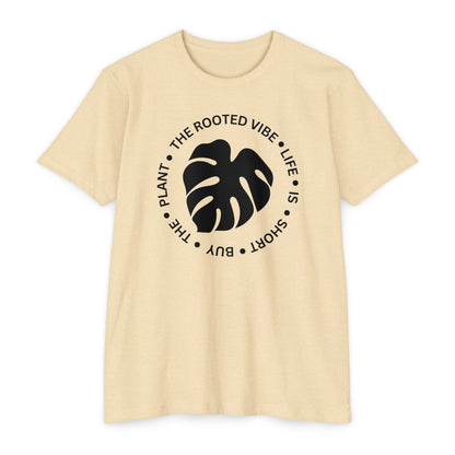 Rooted Vibe Unisex T-Shirt, Nature Lover Top, Plant Enthusiast Tee, Eco-Friendly Apparel, Gift for Gardeners, Summer Shirt
