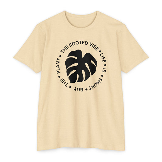 Rooted Vibe Unisex T-Shirt, Nature Lover Top, Plant Enthusiast Tee, Eco-Friendly Apparel, Gift for Gardeners, Summer Shirt